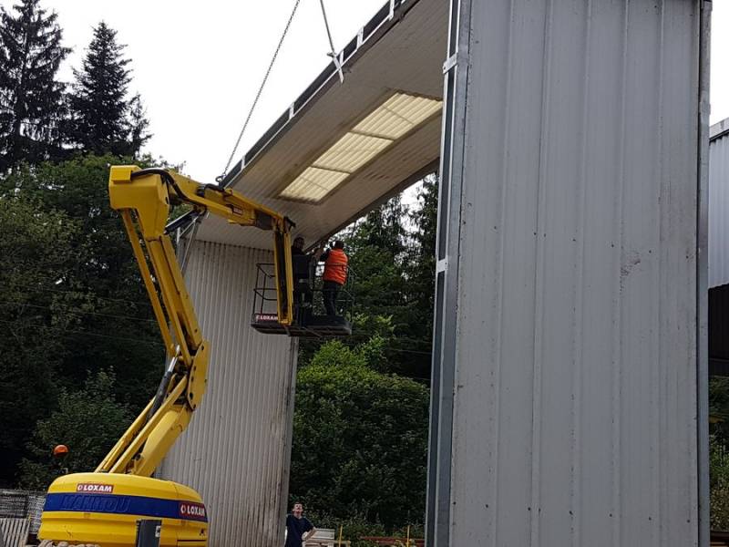 Fourniture et pose d'un bâtiment préfabriqué dans le Beaujolais vert