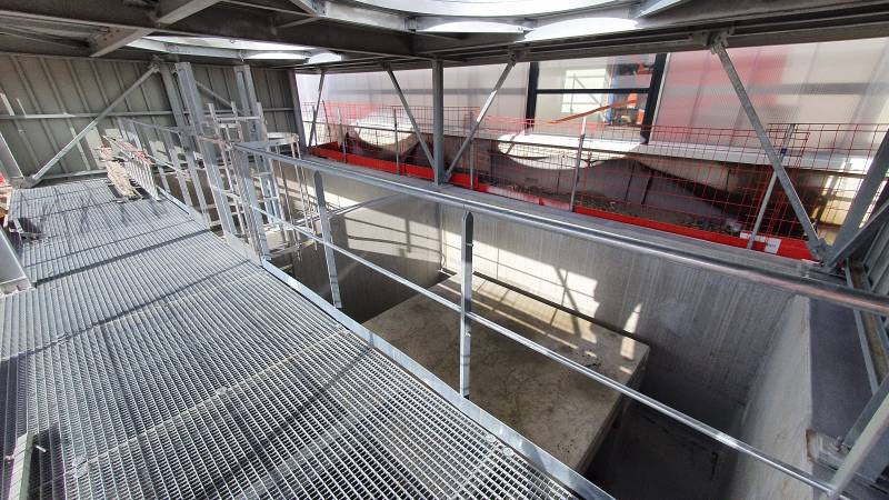 Sécurisation de plate forme de travail sur la zone industrielle de Jonage-Meyzieu