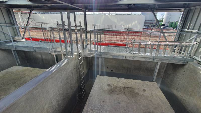 Sécurisation de plate forme de travail sur la zone industrielle de Jonage-Meyzieu